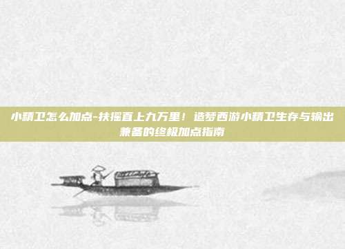 小精卫怎么加点-扶摇直上九万里！造梦西游小精卫生存与输出兼备的终极加点指南