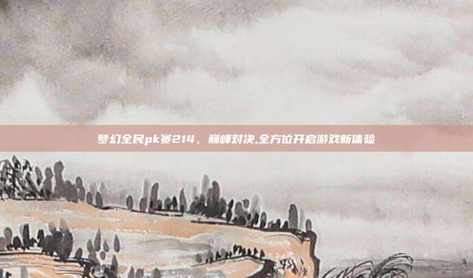 梦幻全民pk赛214，巅峰对决,全方位开启游戏新体验