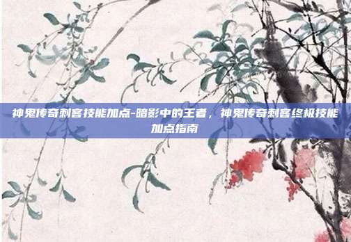 神鬼传奇刺客技能加点-暗影中的王者,神鬼传奇刺客终极技能加点指南