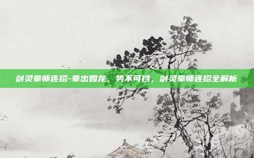 剑灵拳师连招-拳出如龙,势不可挡,剑灵拳师连招全解析