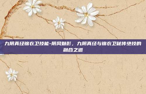 九阴真经锦衣卫技能-阴风魅影,九阴真经与锦衣卫秘传绝技的融合之道