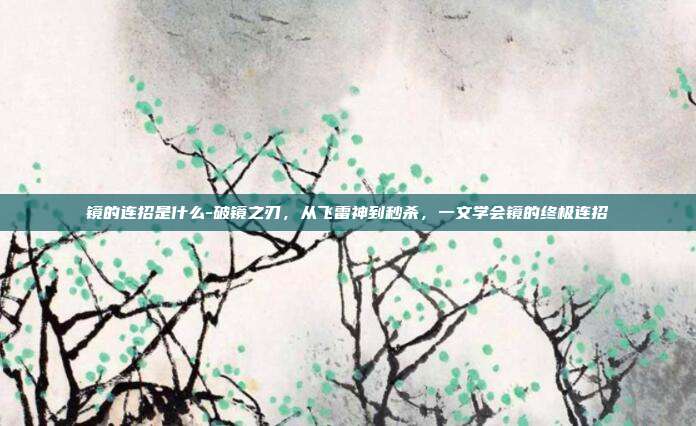 镜的连招是什么-破镜之刃，从飞雷神到秒杀，一文学会镜的终极连招