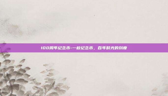 100周年纪念币-一枚纪念币,百年时光的刻度