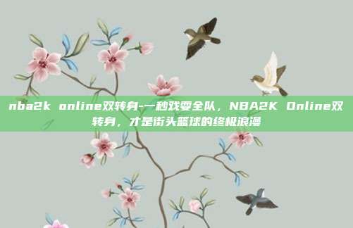 nba2k online双转身-一秒戏耍全队,NBA2K Online双转身,才是街头篮球的终极浪漫