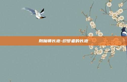 附魔师长袍-织梦者的长袍