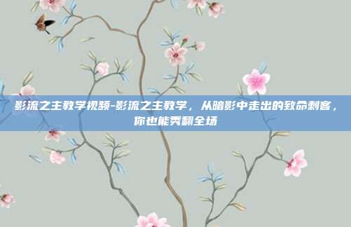 影流之主教学视频-影流之主教学,从暗影中走出的致命刺客,你也能秀翻全场
