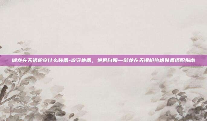 御龙在天银枪穿什么装备-攻守兼备,进退自如—御龙在天银枪终极装备搭配指南
