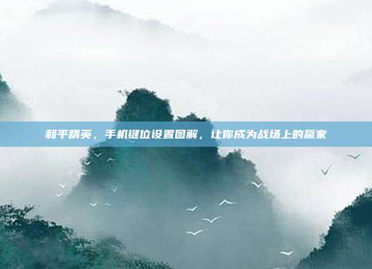 和平精英,手机键位设置图解,让你成为战场上的赢家