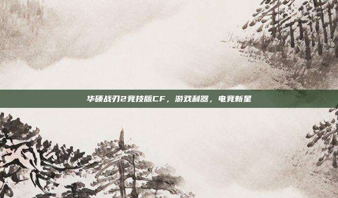 华硕战刃2竞技版CF，游戏利器，电竞新星