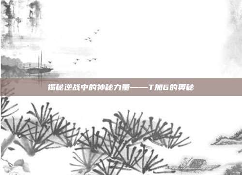 揭秘逆战中的神秘力量——T加6的奥秘