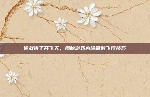 逆战饼子开飞天，揭秘游戏内隐藏的飞行技巧