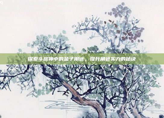 探索斗战神中的金子用途，提升角色实力的秘诀