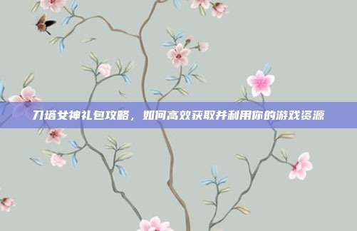 刀塔女神礼包攻略，如何高效获取并利用你的游戏资源