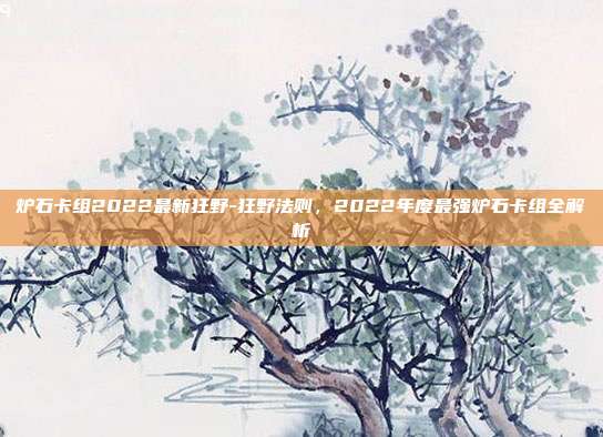 炉石卡组2022最新狂野-狂野法则，2022年度最强炉石卡组全解析