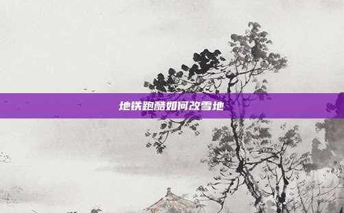地铁跑酷如何改雪地