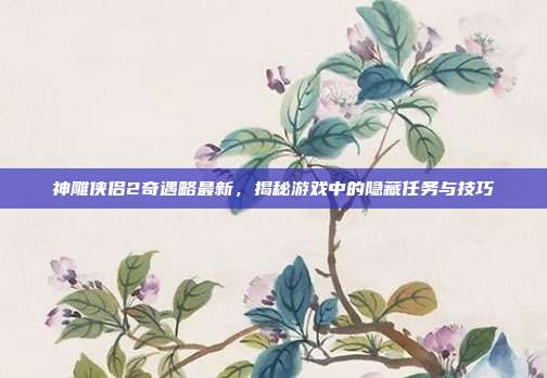 神雕侠侣2奇遇略最新，揭秘游戏中的隐藏任务与技巧