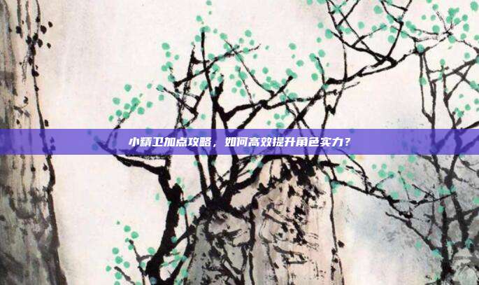 小精卫加点攻略，如何高效提升角色实力？