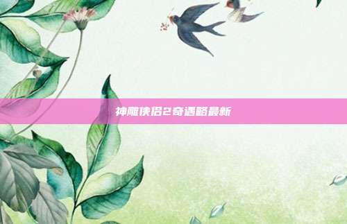 神雕侠侣2奇遇略最新