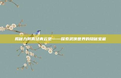 揭秘九阴真经青云堡——探索武侠世界的隐秘宝藏