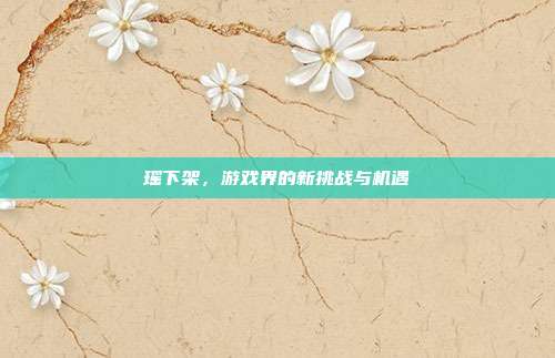 瑶下架,游戏界的新挑战与机遇