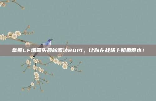 掌握CF烟雾头最新调法2014，让你在战场上如鱼得水！