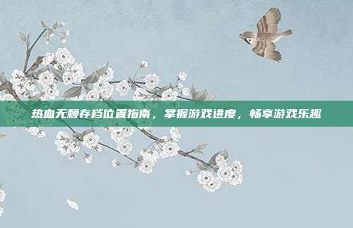 热血无赖存档位置指南,掌握游戏进度,畅享游戏乐趣