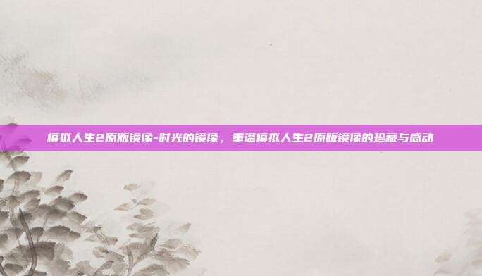 模拟人生2原版镜像-时光的镜像，重温模拟人生2原版镜像的珍藏与感动