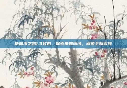 新航海之路1.3攻略，探索未知海域，解锁全新冒险