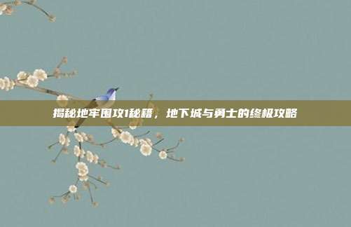 揭秘地牢围攻1秘籍，地下城与勇士的终极攻略