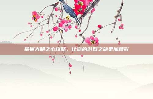 掌握光明之心攻略，让你的游戏之旅更加精彩