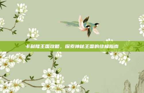 卡利隆王国攻略,探索神秘王国的终极指南