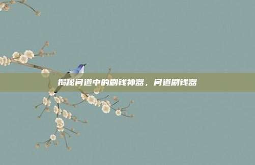 揭秘问道中的刷钱神器，问道刷钱器