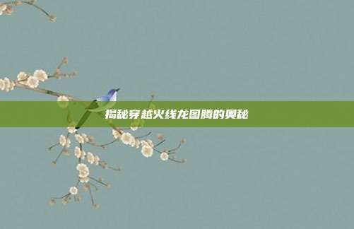 揭秘穿越火线龙图腾的奥秘
