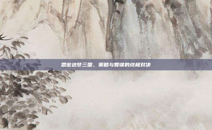 思密达梦三国，策略与智谋的终极对决