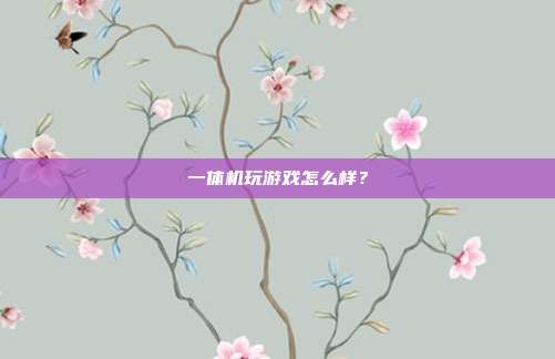 一体机玩游戏怎么样？