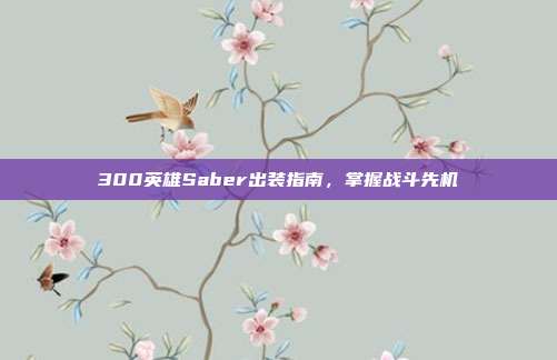 300英雄Saber出装指南，掌握战斗先机