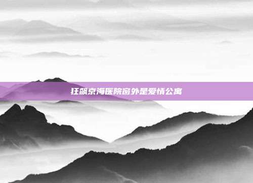 狂飙京海医院窗外是爱情公寓