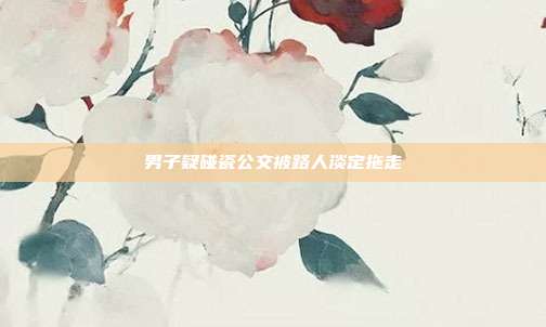 男子疑碰瓷公交被路人淡定拖走