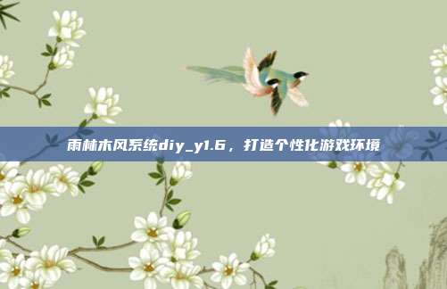雨林木风系统diy_y1.6,打造个性化游戏环境