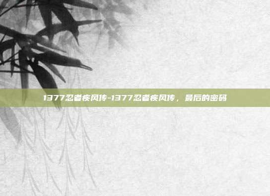 1377忍者疾风传-1377忍者疾风传，最后的密码