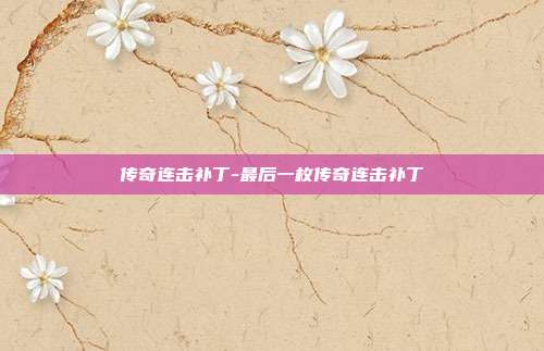 传奇连击补丁-最后一枚传奇连击补丁