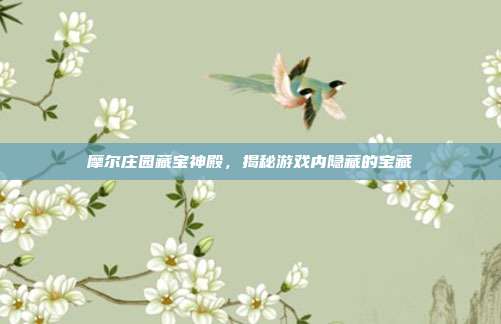 摩尔庄园藏宝神殿,揭秘游戏内隐藏的宝藏