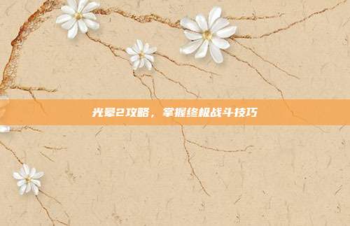 光晕2攻略，掌握终极战斗技巧