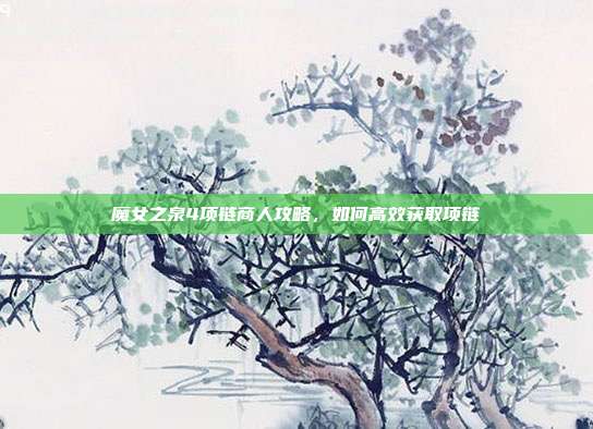 魔女之泉4项链商人攻略,如何高效获取项链