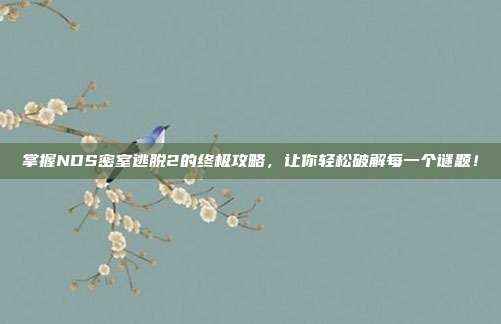 掌握NDS密室逃脱2的终极攻略，让你轻松破解每一个谜题！