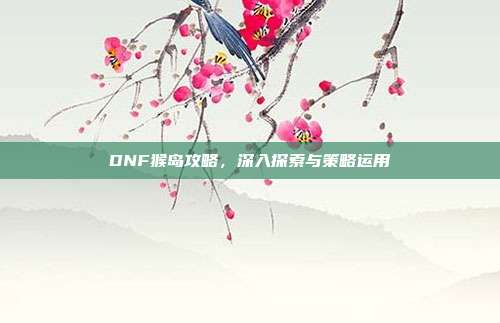 DNF猴岛攻略,深入探索与策略运用