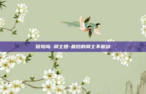 冒险岛 骑士团-最后的骑士不握剑
