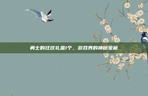 勇士的狂欢礼盒1个,游戏界的神秘宝藏