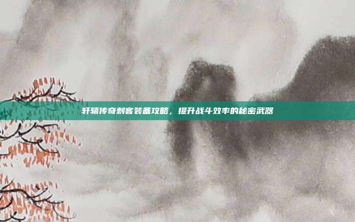 轩辕传奇刺客装备攻略,提升战斗效率的秘密武器