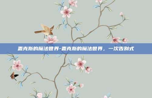 麦克斯的魔法世界-麦克斯的魔法世界，一次告别式